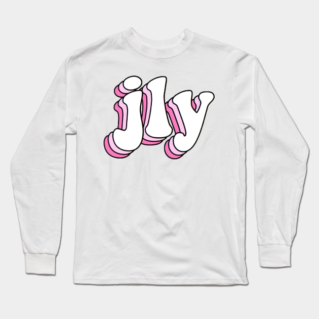 jesus loves you (pink) Long Sleeve T-Shirt by mansinone3